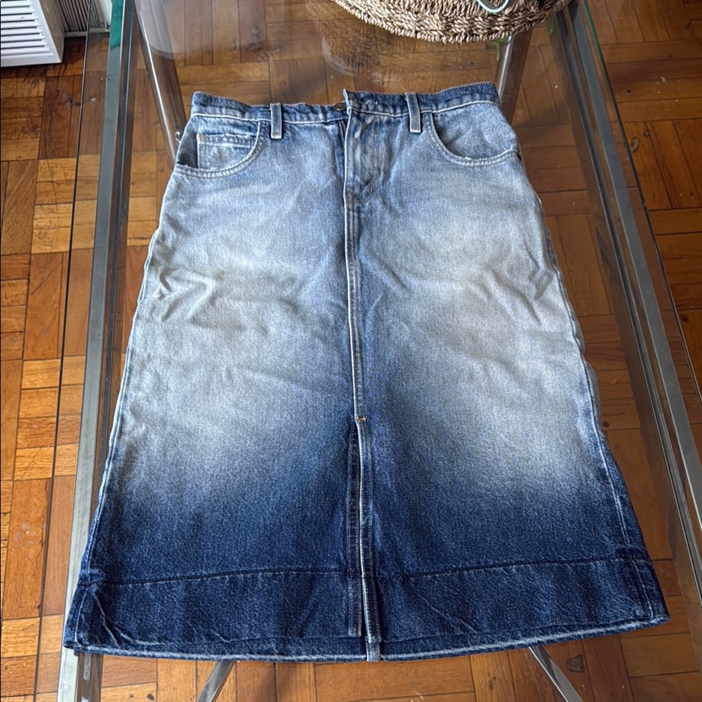 Current/Elliott Blue Pencil Skirt Knee-length Casual